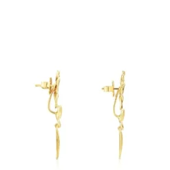 Short Silver Vermeil Fragile Nature Earrings