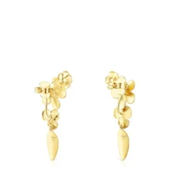 Short Silver Vermeil Fragile Nature Earrings