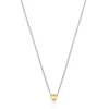 Short two-tone heart Necklace My Other Half