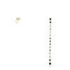 Short/long Silver Vermeil Glaring Earrings with Onyx and Zirconia