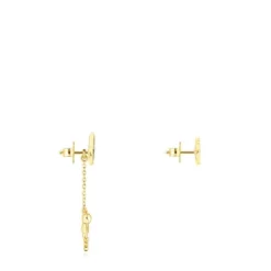 Short/long Silver Vermeil Teddy Bear Stars Earrings with Gemstones