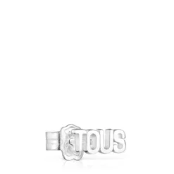 Silver 1/2 Earring Logo