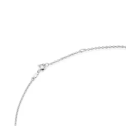 Silver and amethyst Necklace Bold Bear