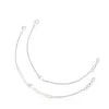 Silver and cultured pearls Mini Icons heart and bear Bracelet set
