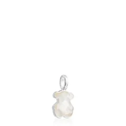 Silver and faceted mother-of-pearl TOUS Color Pendant. 1,5cm.