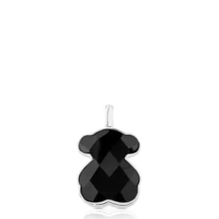 Silver and faceted onyx TOUS Color Pendant