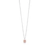 Silver and faceted rose quartz TOUS Color Necklace