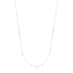 Silver and pearl TOUS Cool Joy Necklace with charms