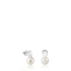 Silver and Pearls TOUS Sweet Dolls Earrings Bear motif