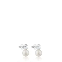 Silver and Pearls TOUS Sweet Dolls Earrings Bear motif