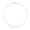 Silver and silver vermeil Virtual Garden Necklace with charms and cultured pearls