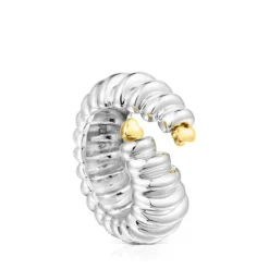 Silver and silver vermeil Virtual Garden Open ring