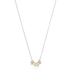 Silver and silver vermeil Virtual Garden Necklace with charms