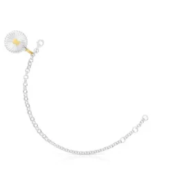 Silver and silver vermeil bear Bracelet Iris Motif
