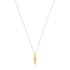 Silver and silver vermeil Lure Necklace