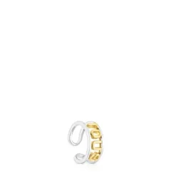 Silver and silver vermeil Earcuff Logo