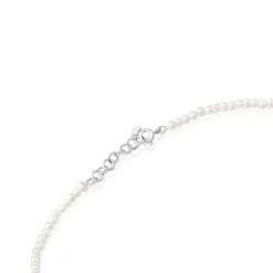 Silver and silver vermeil Virtual Garden Necklace with charms and cultured pearls