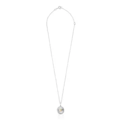Silver and silver vermeil Virtual Garden Necklace with bear