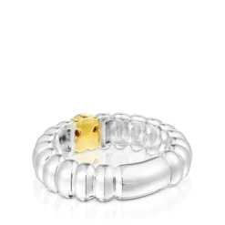Silver and silver vermeil Virtual Garden Ring