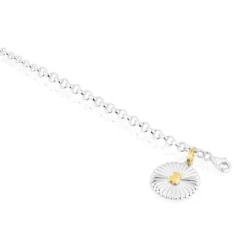 Silver and silver vermeil bear Bracelet Iris Motif