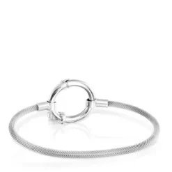 Silver and Steel Hold Bracelet