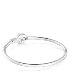 Silver Bangle with black motif TOUS MANIFESTO