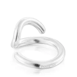 Silver Bent Open ring