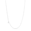 Silver Bold Bear Necklace with oval rings