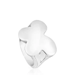 Silver Bold Motif butterfly Signet ring