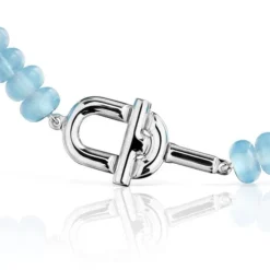 Silver Bracelet with treated blue chalcedony TOUS MANIFESTO