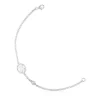 Silver Camee Bracelet with Pearl