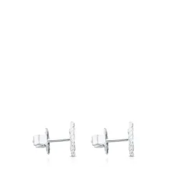 Silver Camee Earrings