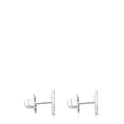 Silver Camee Earrings