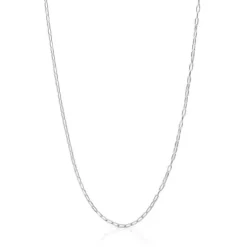 Silver Choker with oval rings measuring 50 cm TOUS Basics