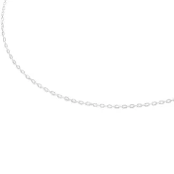 Silver Choker with oval rings measuring 45 cm TOUS Chain