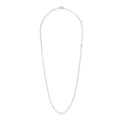 Silver Choker with oval rings measuring 50 cm TOUS Basics