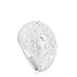 Silver domed ring Dybe