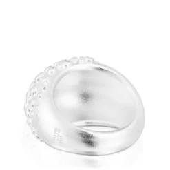Silver domed ring Dybe
