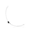 Silver Erma Bracelet with Onyx, Pearl ans Spinel
