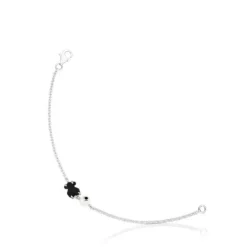 Silver Erma Bracelet with Onyx, Pearl ans Spinel