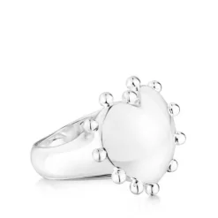 Silver heart Signet ring San Valentín
