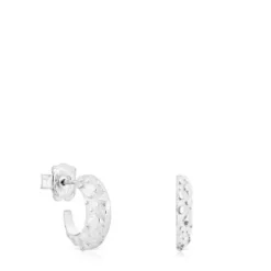 Silver hoop earrings Dybe