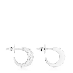 Silver hoop earrings Dybe