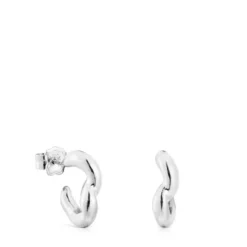 Silver Hoop earrings New Hav