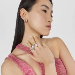 Silver Hoop earrings TOUS Balloon