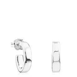 Silver Lio Hoop earrings