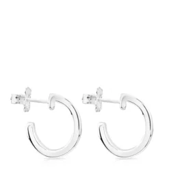 Silver Lio Hoop earrings