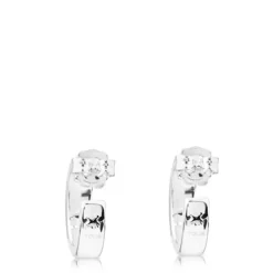 Silver Lio Hoop earrings
