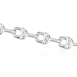 Silver logo chain Bracelet TOUS MANIFESTO