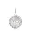 Silver medallion Pendant with nacre TOUS Mama